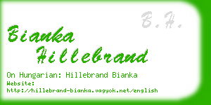 bianka hillebrand business card